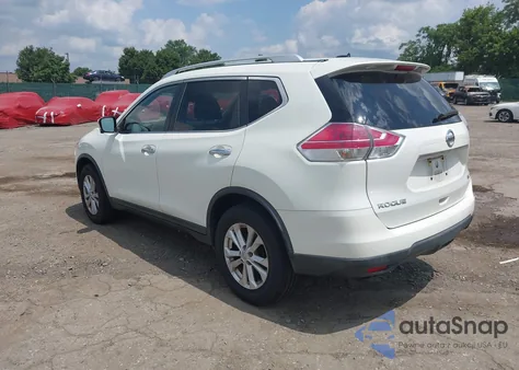 2015 Nissan Rogue Sv from USA, damaged, VIN KNMAT2MV4FP521798